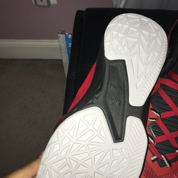 Brand New Red Under Armour Basketball Shoes - Picture 3 of 4